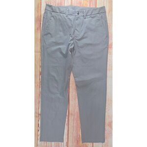 CRZ Yoga Mens Gray Stretch Pants 33W Polyester Blend Slim Fit Lightweight